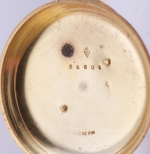 Antique Poche Montre Doctor Récompense Dorure Argent Émail Étui Russo-Turkish - Photo 12 sur 12