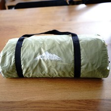 ZELT | 2 PERSONEN | NUR 1 STANGE | GRÜN + SCHWARZ | 1,94 KG | GUT    BIKE + TOUR