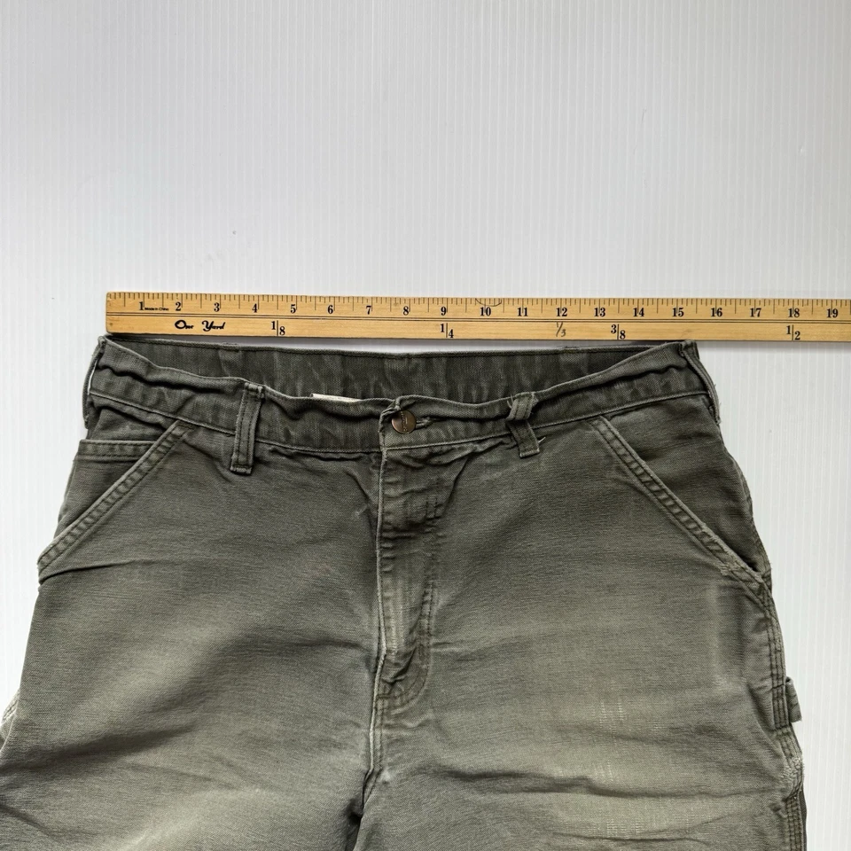 Pantalones Cortos Carpintero Carhartt Vintage Talla 34 B25 MOS. Foto 2 de 4