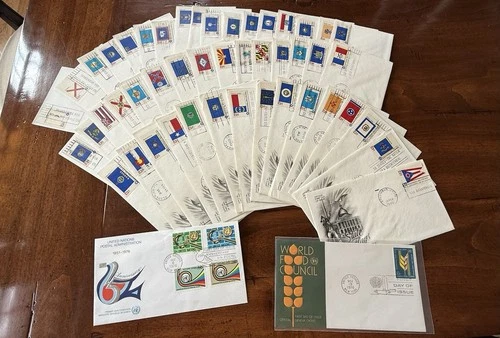 Set Of 48 First Day Issue State Flags Of The United States 1976 Envelopes Stamps