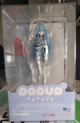EVANGELION POP UP PARADE REI AYANAMI LONG HAIR VER FIGURE GOOD SMILE FREE SHIP