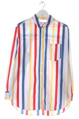 ESPRIT Langarmhemd Damen Hemd Gr. DE 38 weiß-blau-rot Casual-Look