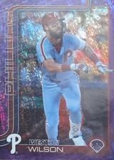 2025 Topps Base Set Series 2#498 Weston Wilson Purple Rainbow Foil