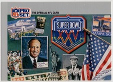 1990 Pro Set Super Bowl XXV Puzzle #1 Pete Rozelle NFL History Collector Card