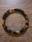 Vintage Faux Tortoise Shell Bangle Bracelet Women's Fashion Costume Jewelry