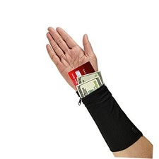 Premium Wrist Wallet - Cell Phone Holder with Zipper Storage Band for Small