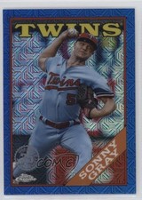 2023 Series 2 1988 Topps Chrome Silver Pack Mojo Blue Refractor Sonny Gray 0b4t