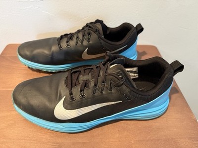 Nike Lunar Control Vapor 2 Men s Spikes Golf Shoes Size 10.5  Black and Blue