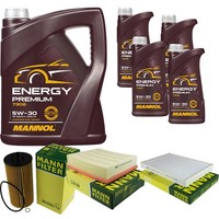 Inspektionspaket 9L Mannol Energy Premium 5W-30 FüR Audi Allroad 4.2 V8 Quattro