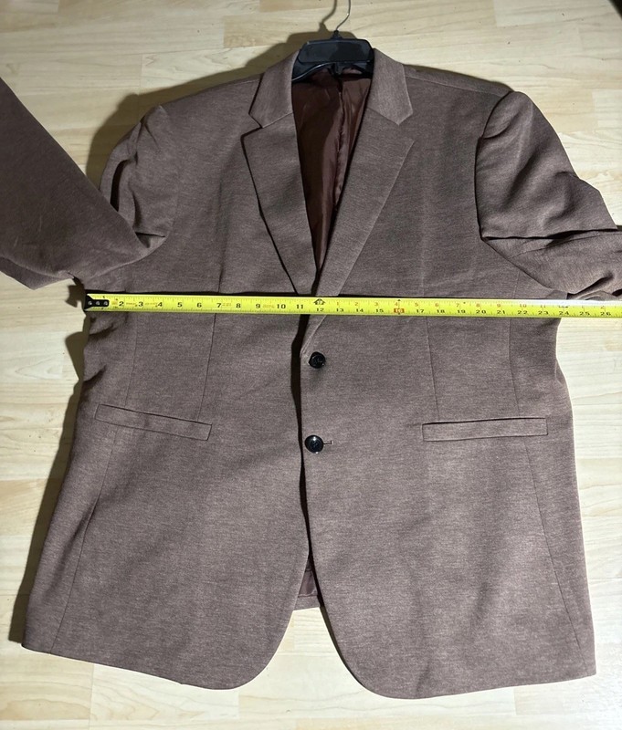 COOFANDY Blazer Men's 3XL Brown two Button Casual Stretch