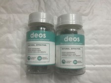 2 Pack Deos Body Deodorizer 30 Capsules for Odor Control Exp. 02/28