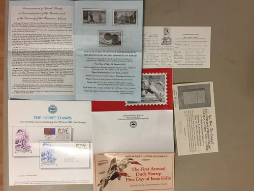 ten advertise books of stamps