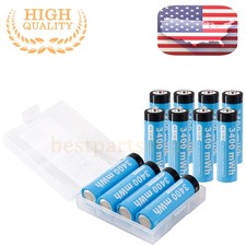 12x 1.5V Rechargeable AA Li-ion Lithium ion Batteries 3400mwh Battery With Case 2.92 per gallon