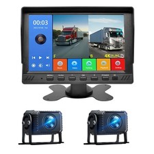 7" 2ch Monitor DVR Rear View Backup HD Cameras Night Vision System For Truck RV