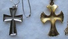 Trifari Lot Of 2 Cross Pendants With Chains — photo 4