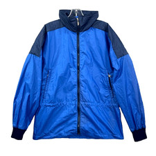 VTG The North Face Windbreaker Jacket Mens Medium Blue Made in USA Waterproof