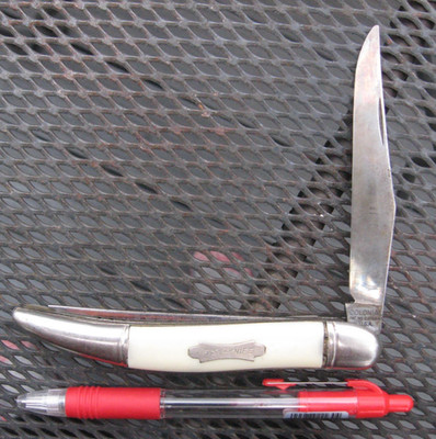Vintage 50s 4'' COLONIAL FISH KNIFE SANTI OIL Co. Advertsing from Walsenburg CO