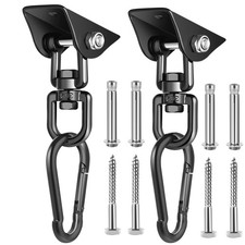 Porch Swing Hanging Kit, 360 Rotating 1200 lb Capacity Hanger for Porch Swing...