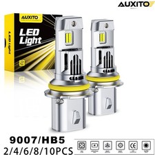 2-10pcs Auxito 9007 Led Hb5 Headlight Bulbs High Low Beam 10000lm White Bright 2-10pcs Auxito 9007 Led Hb5 Headlight Bulbs High Low Beam 10000lm White Bright