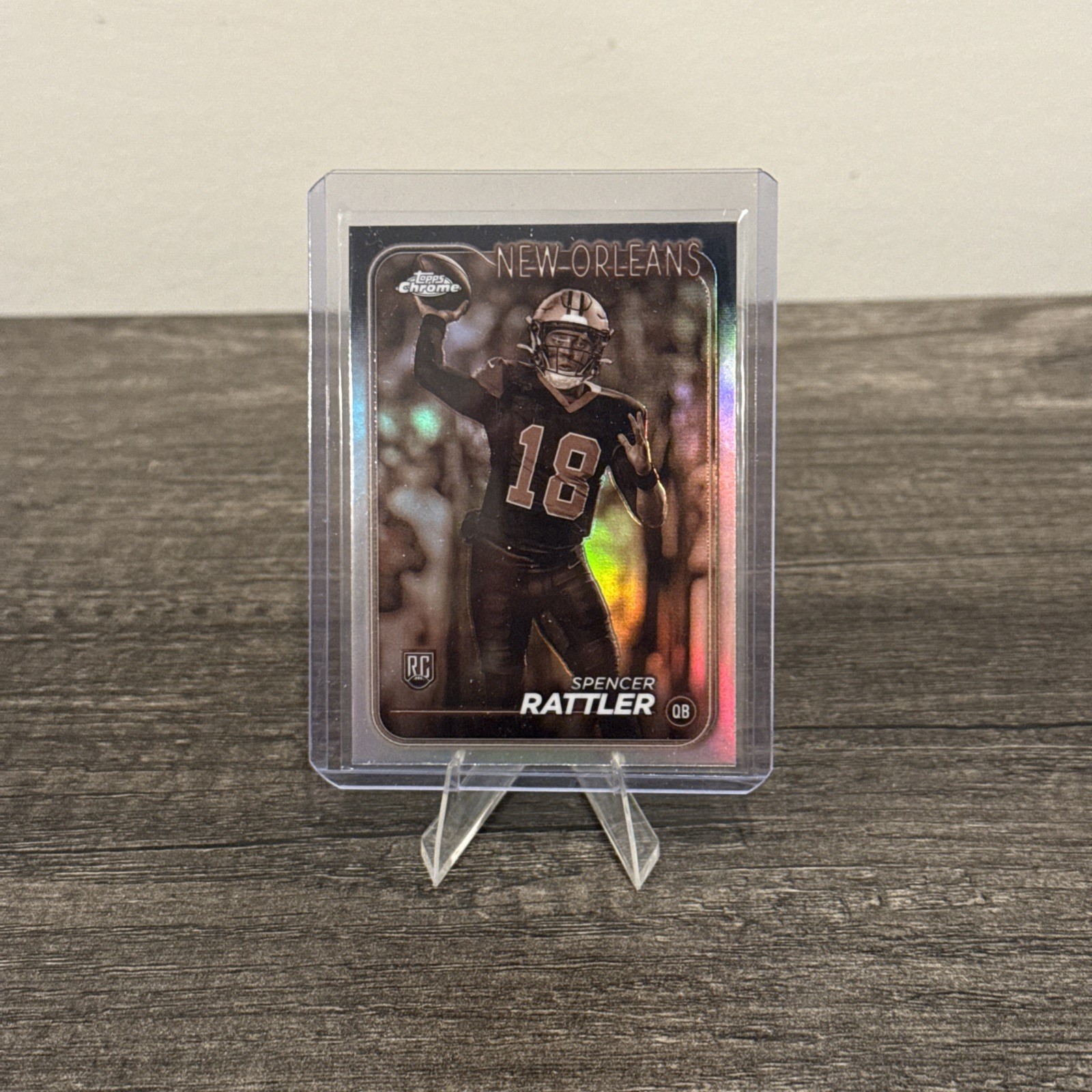 2024 Topps Chrome - Rookies Spencer Rattler #213 Sepia Refractor (RC)