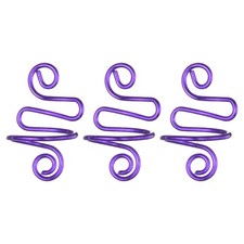 3Pcs Crochet Ring Adjustable Crochet Tension Handmade Yarn Ring Purple