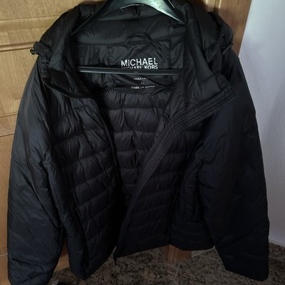Michael Kors Jacke Damen XL Schwarz-Ultra leicht mit Beutel 