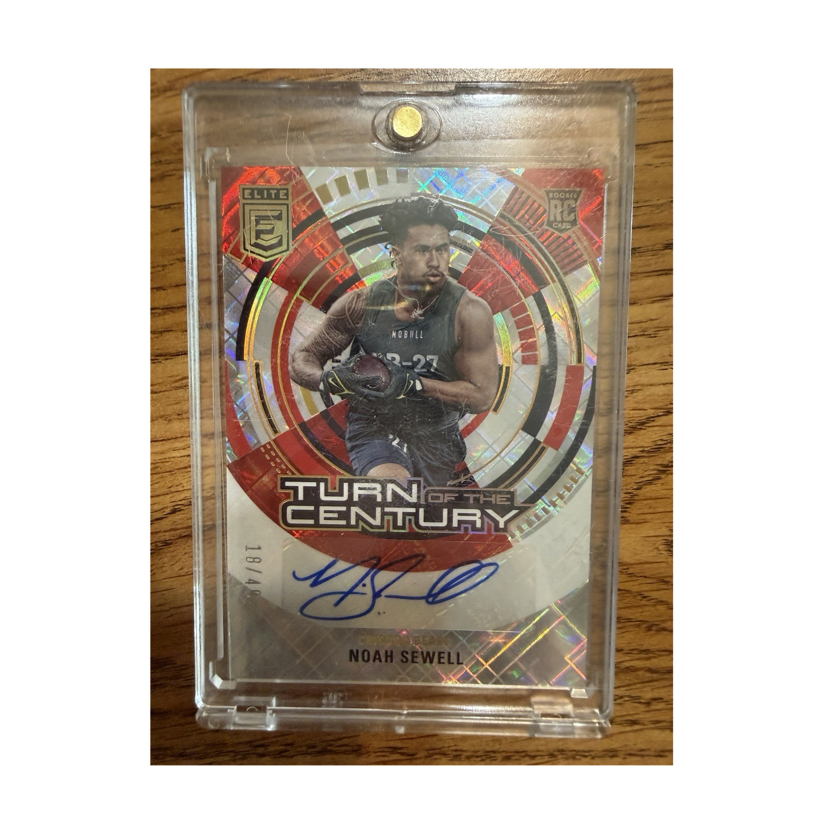 Noah Sewell Panini Donruss Elite Turn of the Century Autograph #TCNOA Red