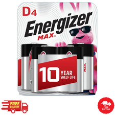 MAX D Batteries 4-Pack , D Cell Alkaline Batteries