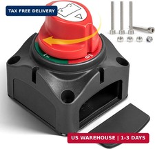 On-Off Battery Disconnect Switch DC 12V-48V 275A, Heavy Duty Marine Bat