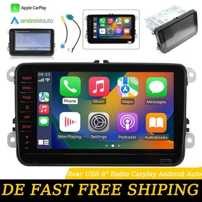 8" RCD330 RCD880 Autoradio Stereo Carplay Android Auto Für VW Golf Tiguan CC DE - Bild 1 von 4