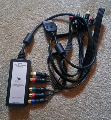 OEM Original Xbox High Definition Advanced AV Pack RARE No. X08-25301