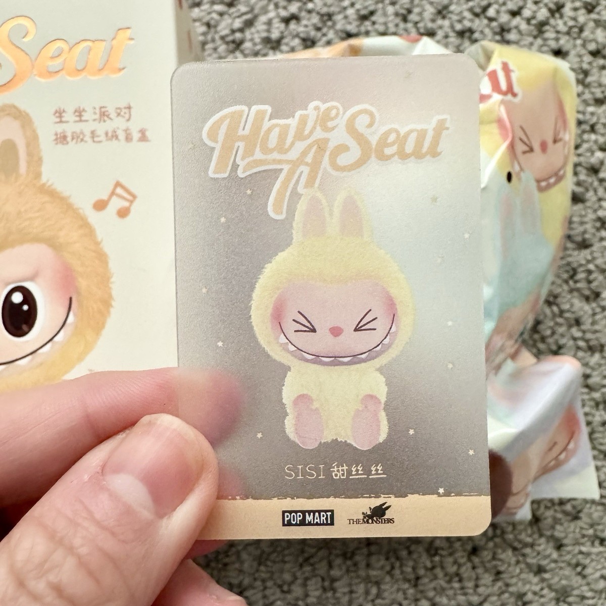 正規品 LABUBU Have A Seat SISI 🌼 Authentic Pop Mart LABUBU The monsters - Have a Seat