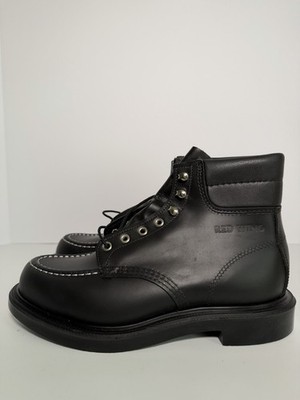 Red Wing 8133 SuperSole Classic Moc Toe Boots Black Chrome Men's 8