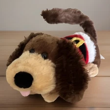 Dan Dee Christmas Santa Dog Puppy Precious Animated Plush Rolls Over 2009 11"