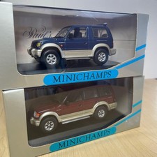 2 Units Set Minichamps Mitsubishi Pajero 1/43