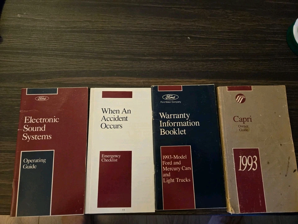 1994 FORD Mercury Capri Manuals/Guides - Изображение 3 из 4