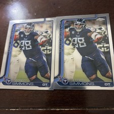 2025 Topps Chrome Football Jeffery Simmons #289 Titans