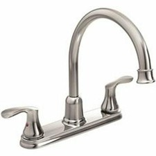 Cornerstone High Arc Kitchen Faucet With Two Handles, Chrome