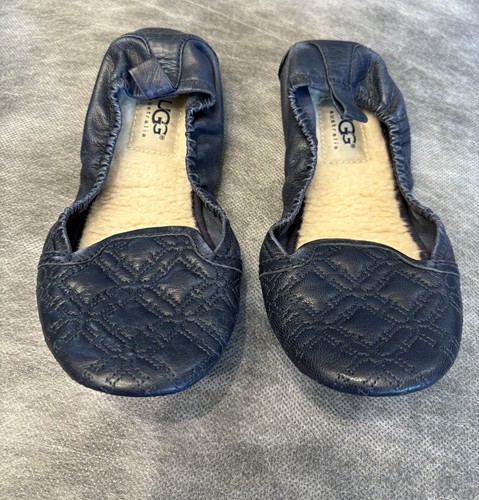 Authentic UGG Australia Isbella Port Ballet Travel Flats Blue Size US 6 - Picture 11 of 16
