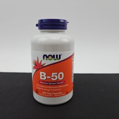 NOW FOODS Vitamin B-50 mg 250 Veg Capsules