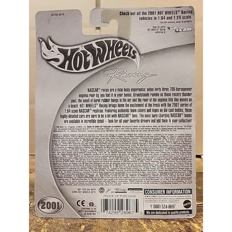 Hot Wheels 2001 Racing - Pit Board #44 Richard Petty Foto 3 de 3