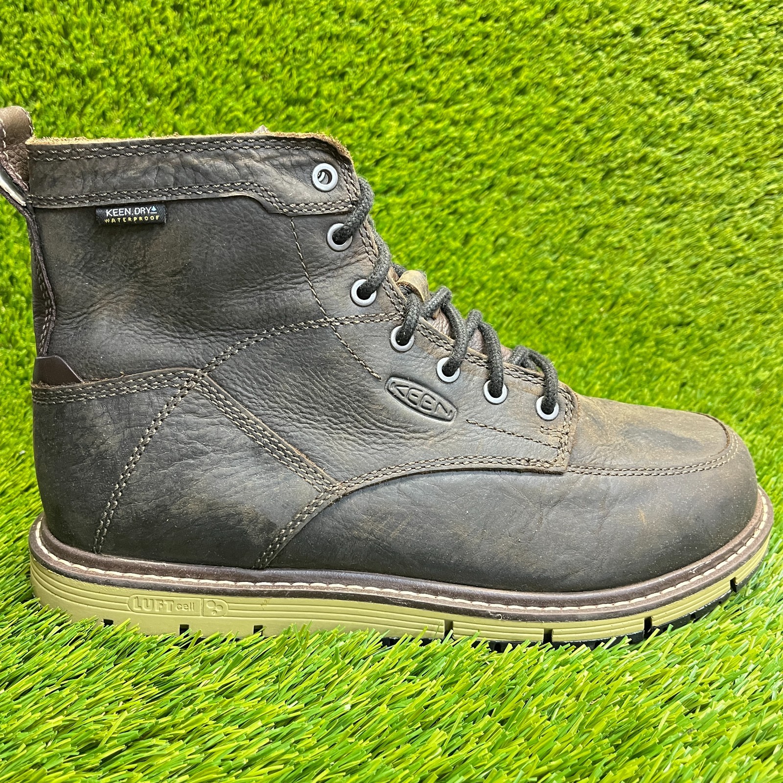 Stivali da lavoro Keen Utility San Jose 6" uomo taglia 10 marrone scuro impermeabili punta dura