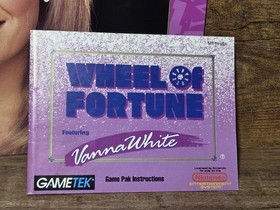 Nintendo NES Wheel of Fortune: Vanna White Edition w/poster, manual