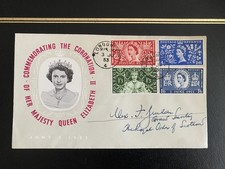 1953 Coronation QEII FDC Complete Set - Alex F Finlay Royal Order of Scotland
