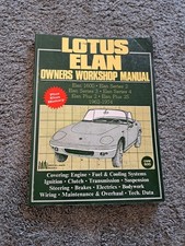 Lotus Elan Owners Workshop Manual 1600 Series 2 3 4 Plus 2 2s 1962-1974