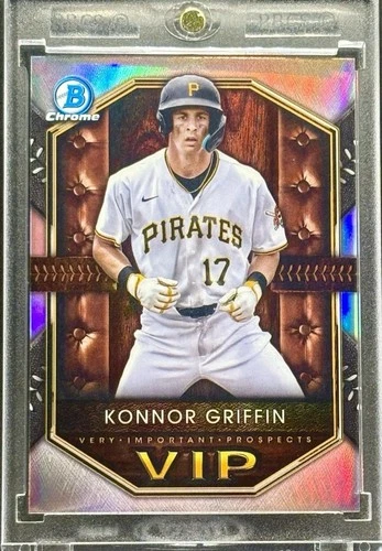 Konnor Griffin RARE ROOKIE REFRACTOR INVESTMENT CARD TOPPS PIRATES  MINT