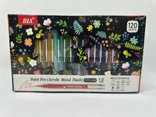 120 Colors Acrylic Paint Markers, 1.0 mm Tip Pens and Markers, Acrylic Paint