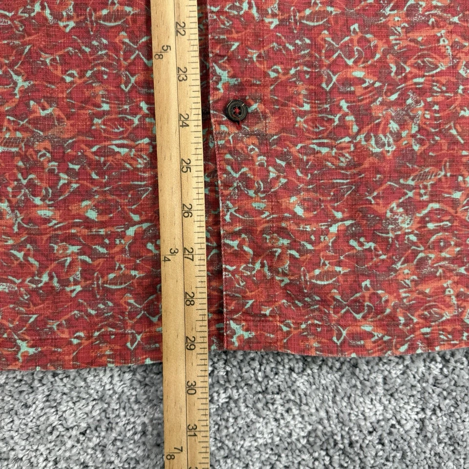 Camisa Patagonia Para Hombres M Naranja Pez AOP DE COLECCIÓN Algodón Orgánico Manga Corta Abotonada Foto 4 de 4