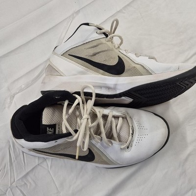 Nike Air Overplay IX Mens Size 8 White Black Basketball Shoes 2016 831572-100