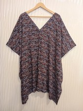 Tunica for women / Pure Silk Caftan / Handmade Recycled Sari Clothing MG1193